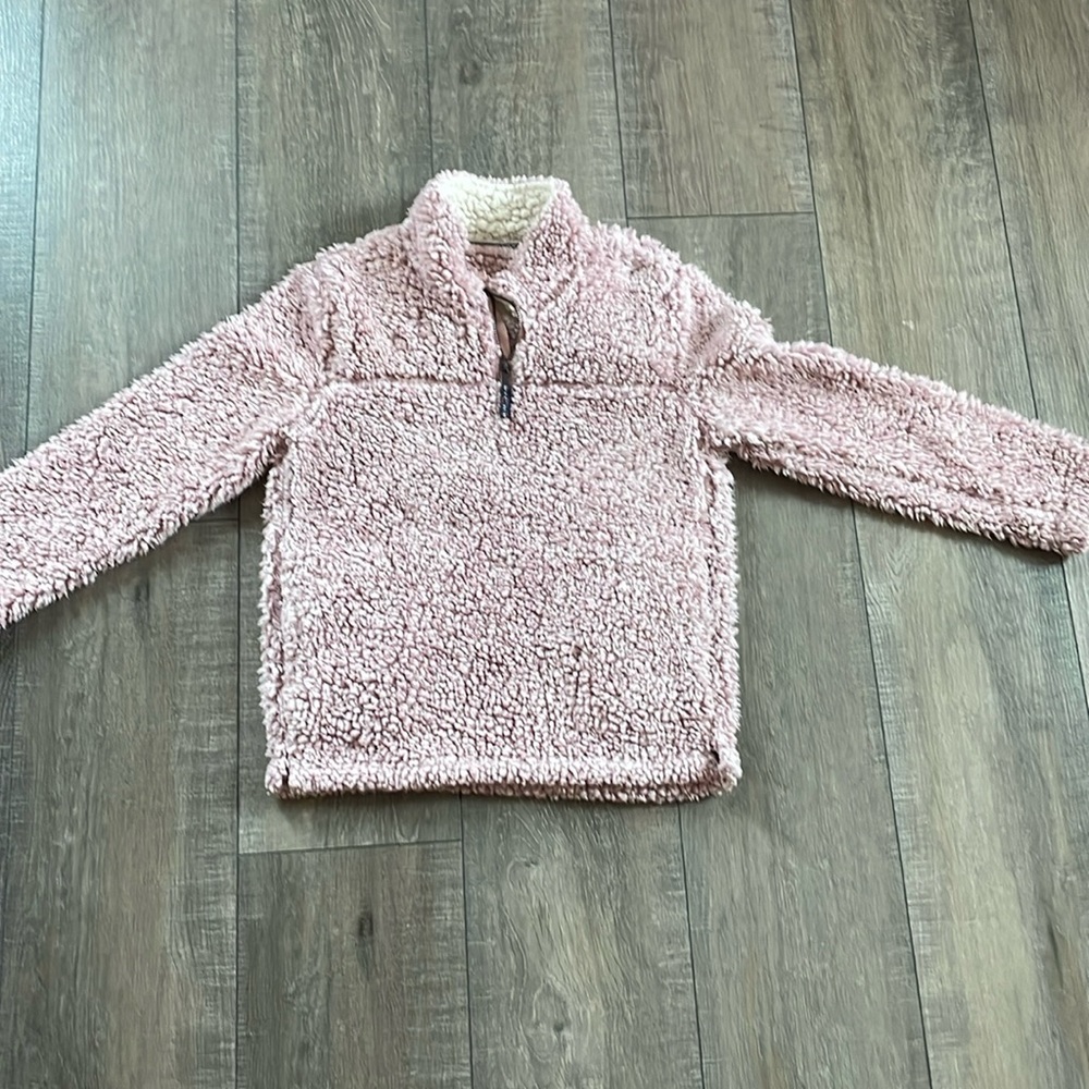 Girl’s Sherpa Pink Quarter Zip 10/12